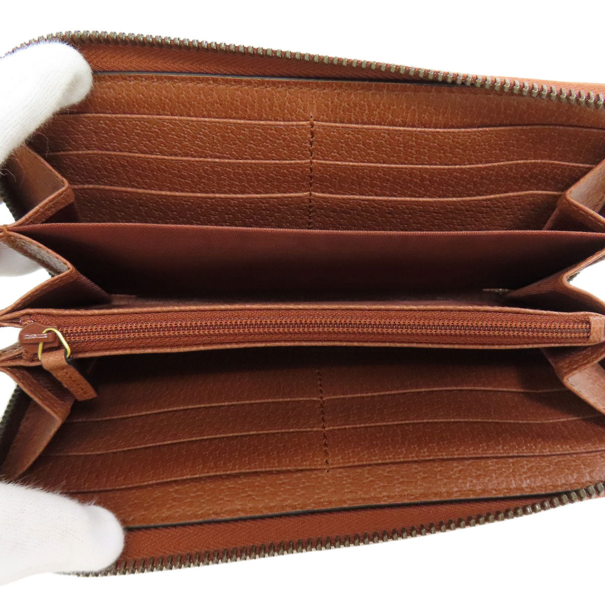 Gucci Long Wallet Purse 547791 Canvas Brown Ny Yankees Collaboration Gg Women