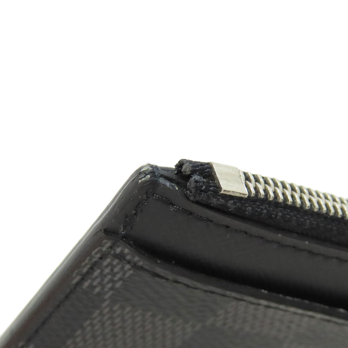 Louis Vuitton Coin Case N64038 Damier Canvas Black Coin Card Holder Mens