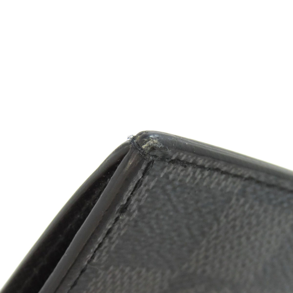 Louis Vuitton Coin Case N64038 Damier Canvas Black Coin Card Holder Mens