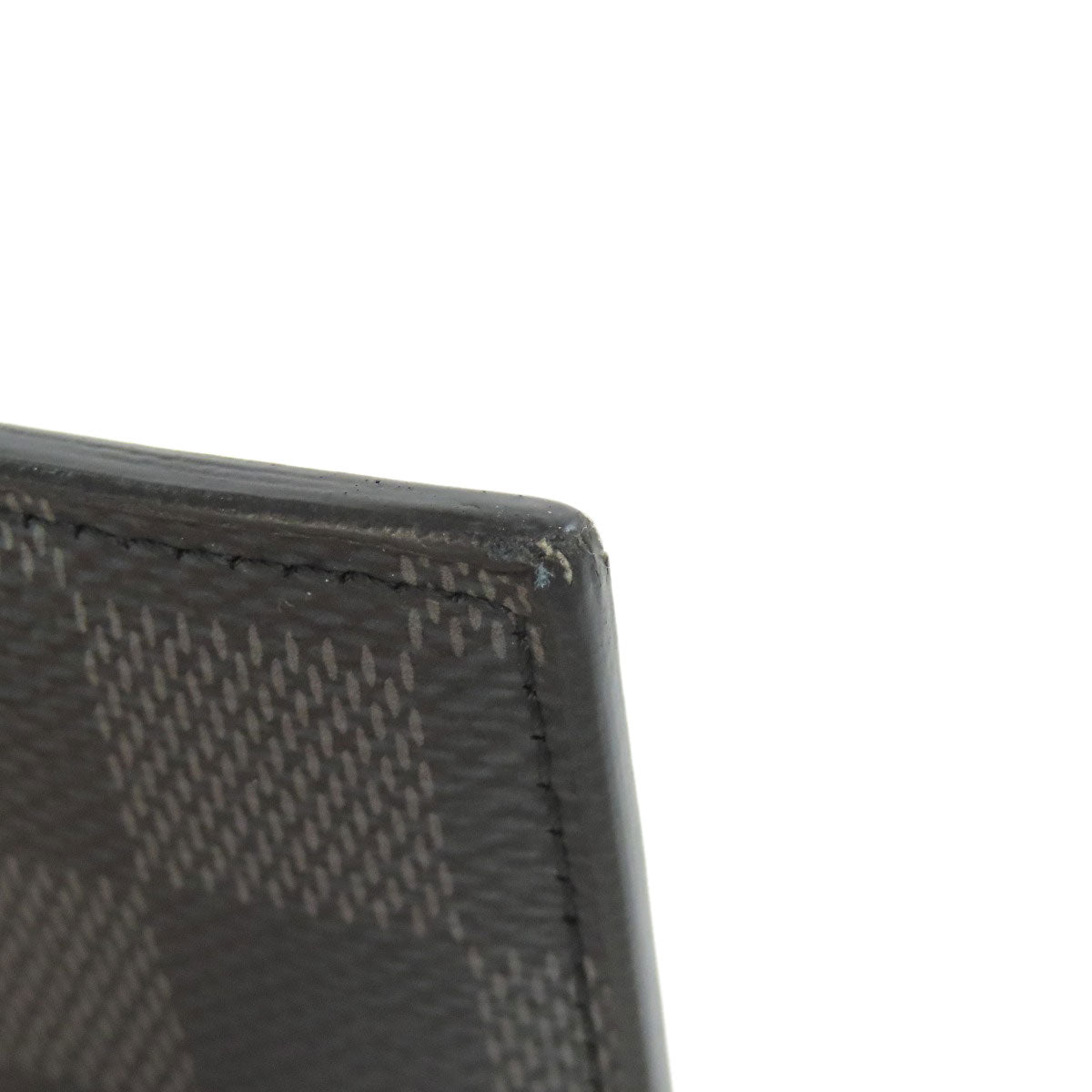 Louis Vuitton Coin Case N64038 Damier Canvas Black Coin Card Holder Mens