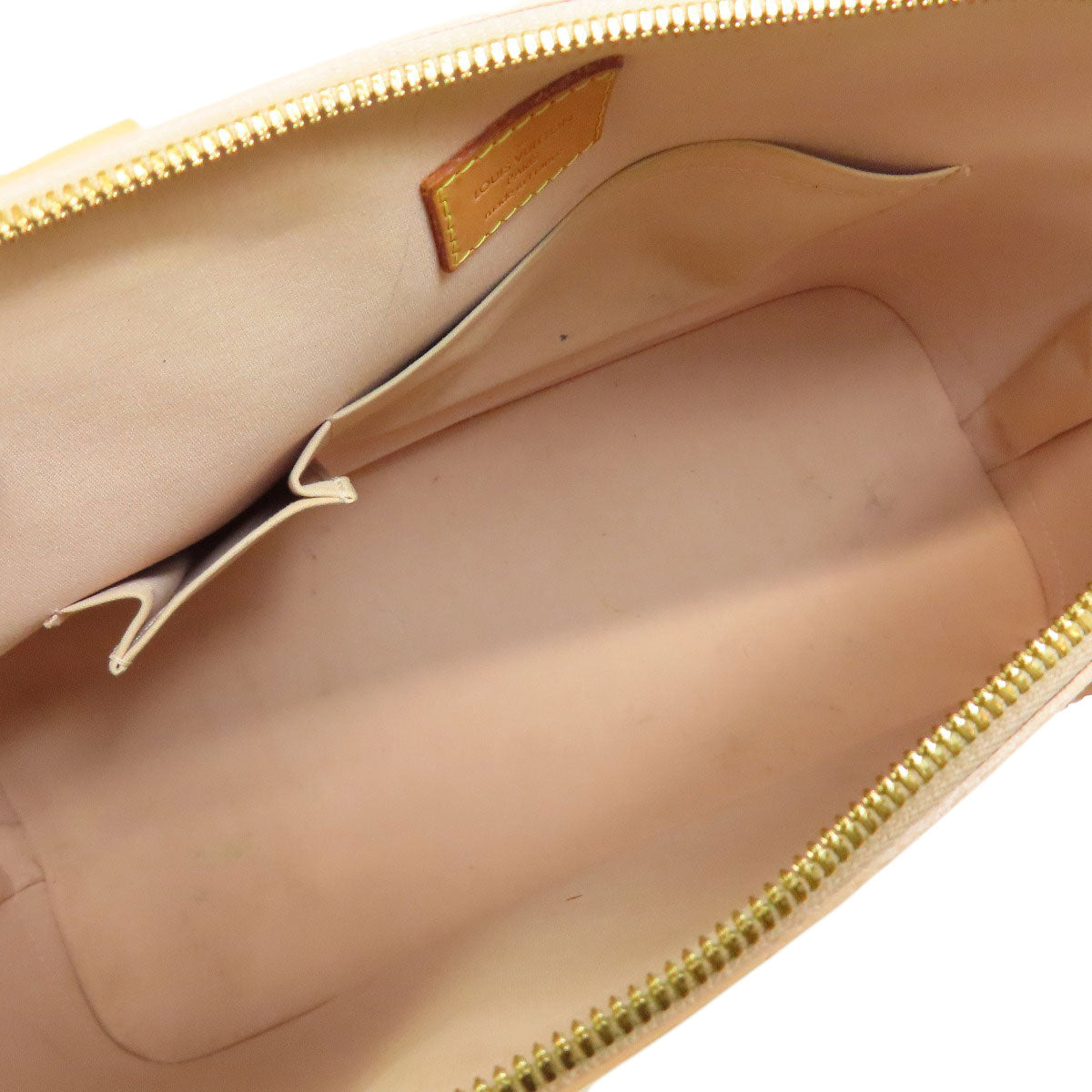 Louis Vuitton Handbag M91610 Vernis Yellow Alma Mm Women