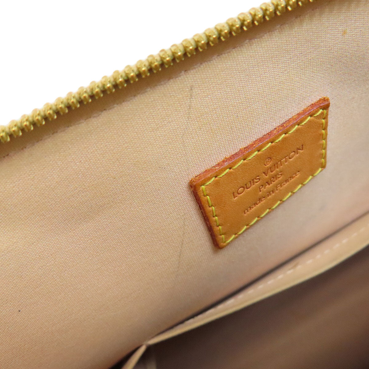 Louis Vuitton Handbag M91610 Vernis Yellow Alma Mm Women