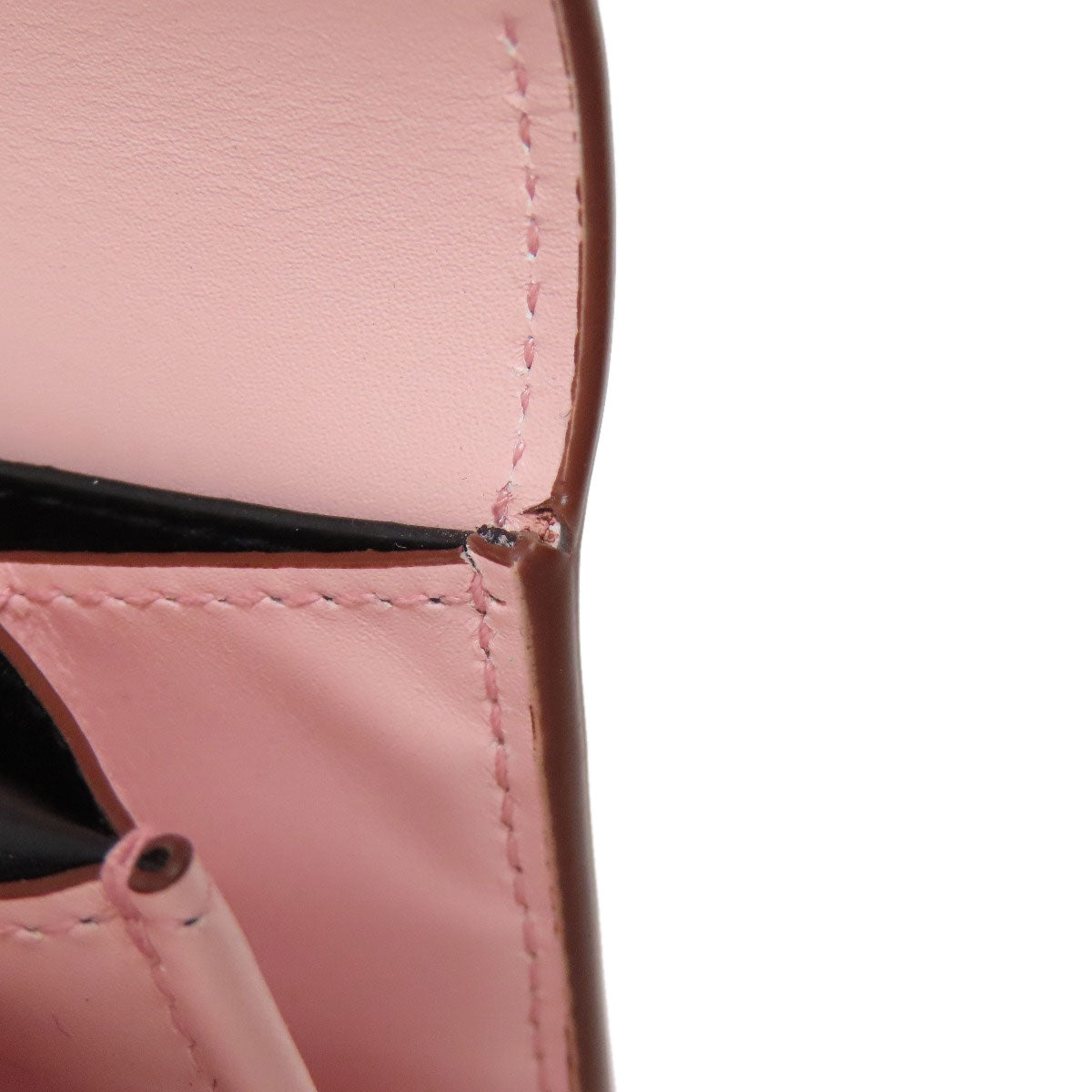 Cartier Long Wallet Purse Leather Pink Double C Women
