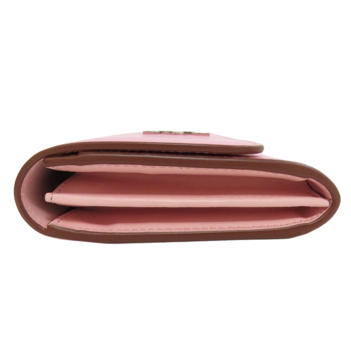 Cartier Long Wallet Purse Leather Pink Double C Women
