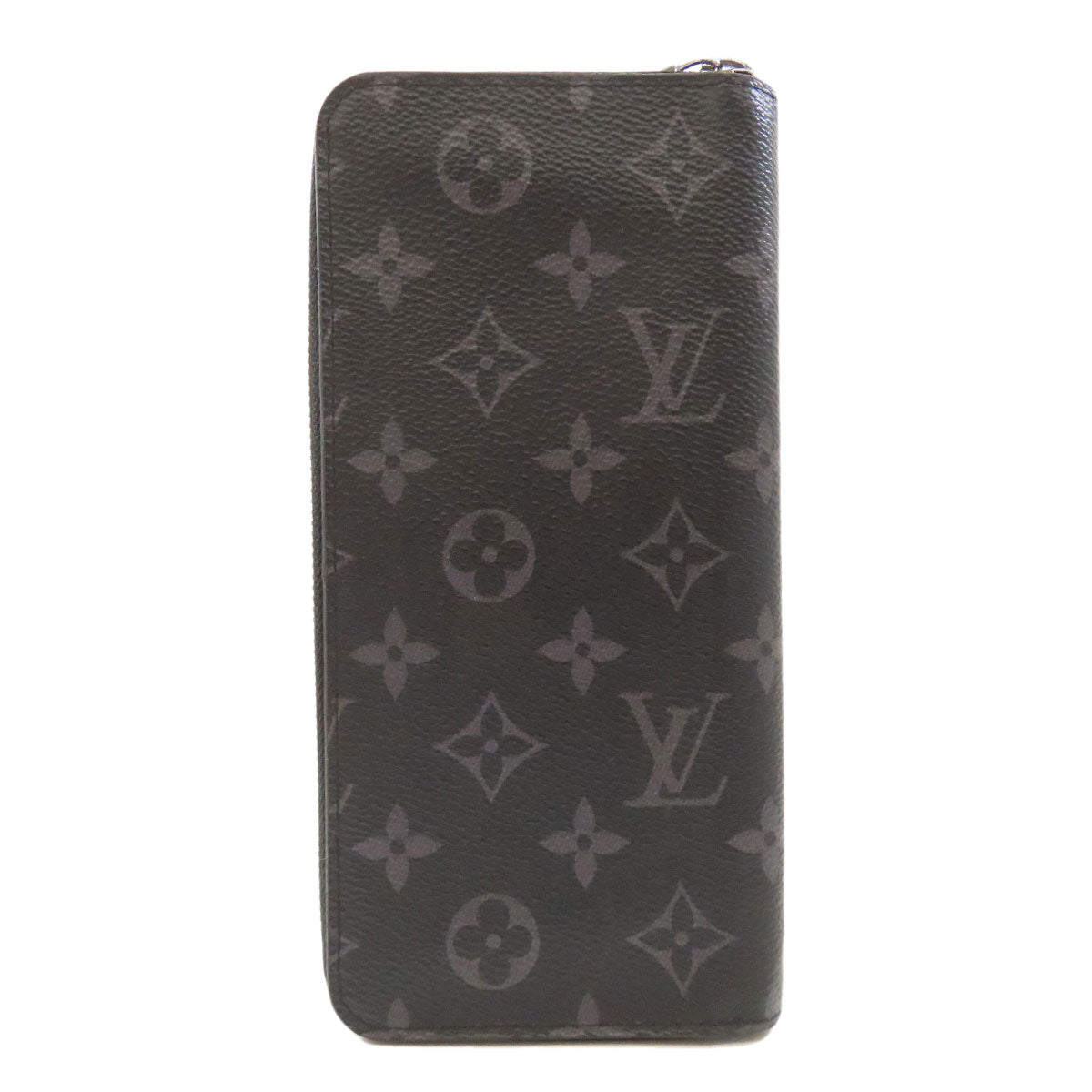 Louis Vuitton Long Wallet Purse M62295 Monogram Eclipse Black Zippy Wallet Vertical Mens
