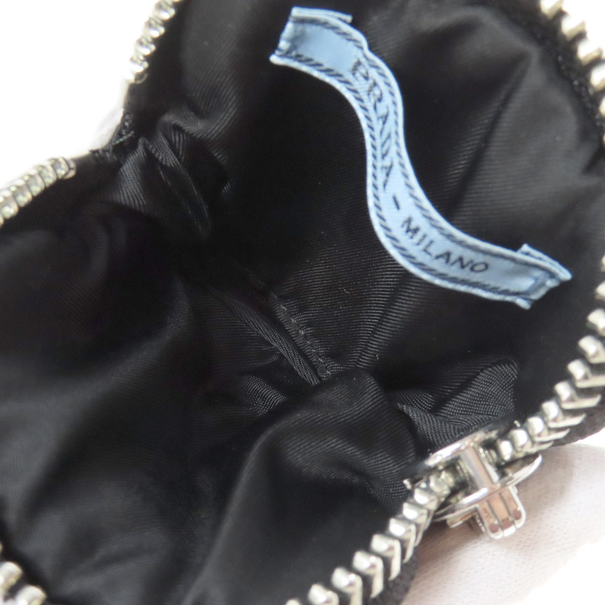 Prada Hip Bag Nylon Black Logometal Women
