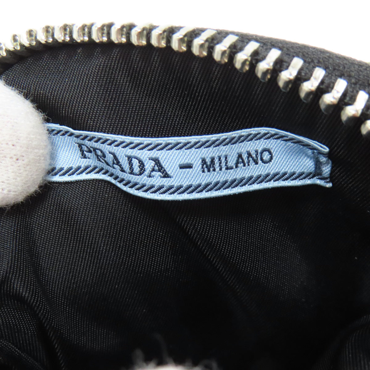 Prada Hip Bag Nylon Black Logometal Women