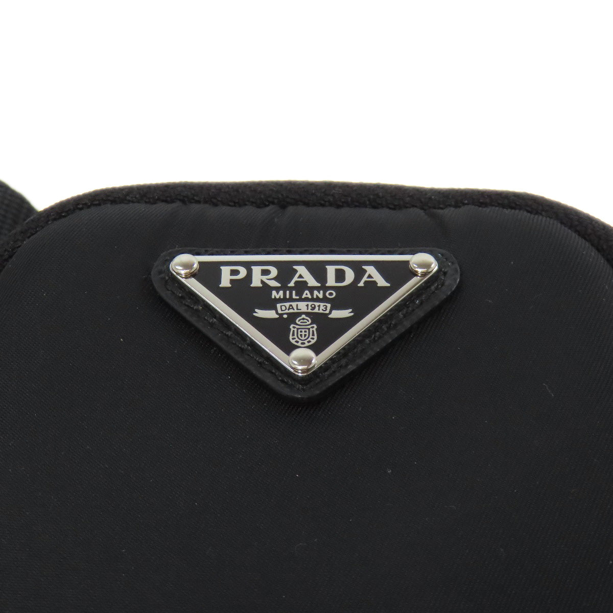 Prada Hip Bag Nylon Black Logometal Women