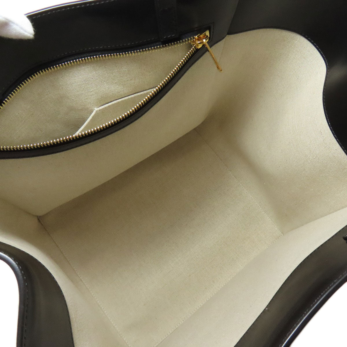 Celine Tote Bag Canvas Beige Logo Women