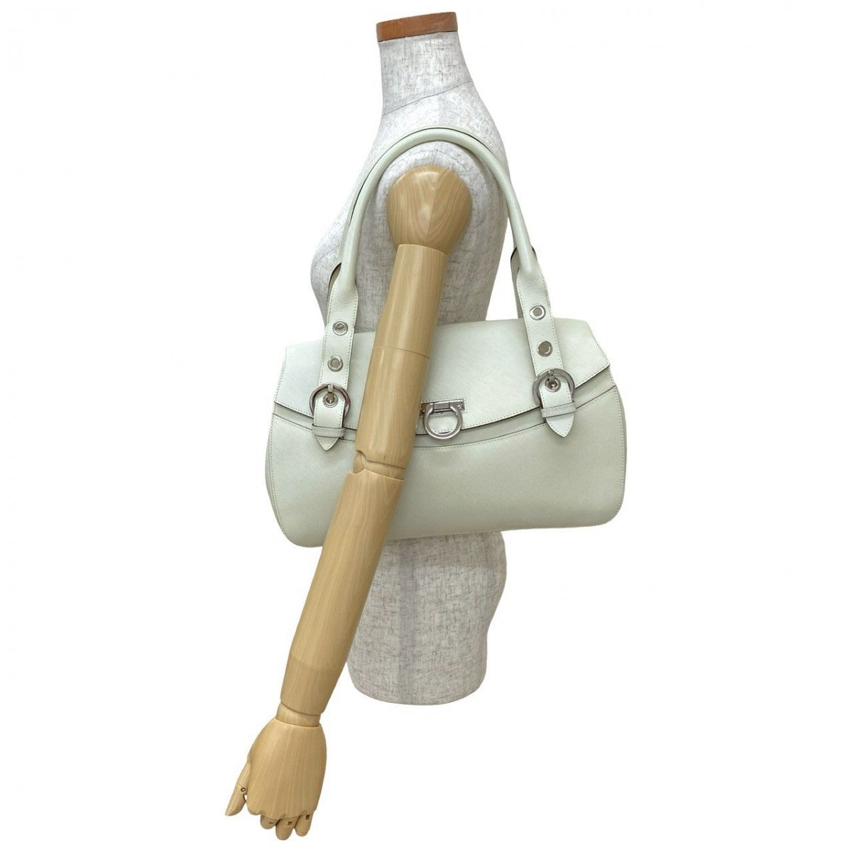 Salvatore Ferragamo Handbag Leather White