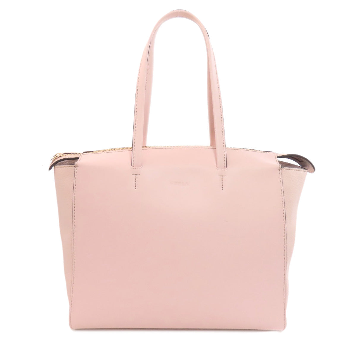 Furla Tote Bag Leather Pink Logo Women