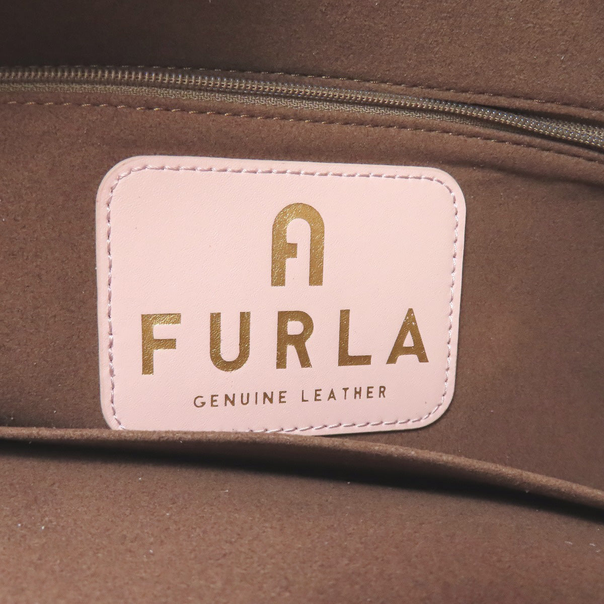 Furla Tote Bag Leather Pink Logo Women