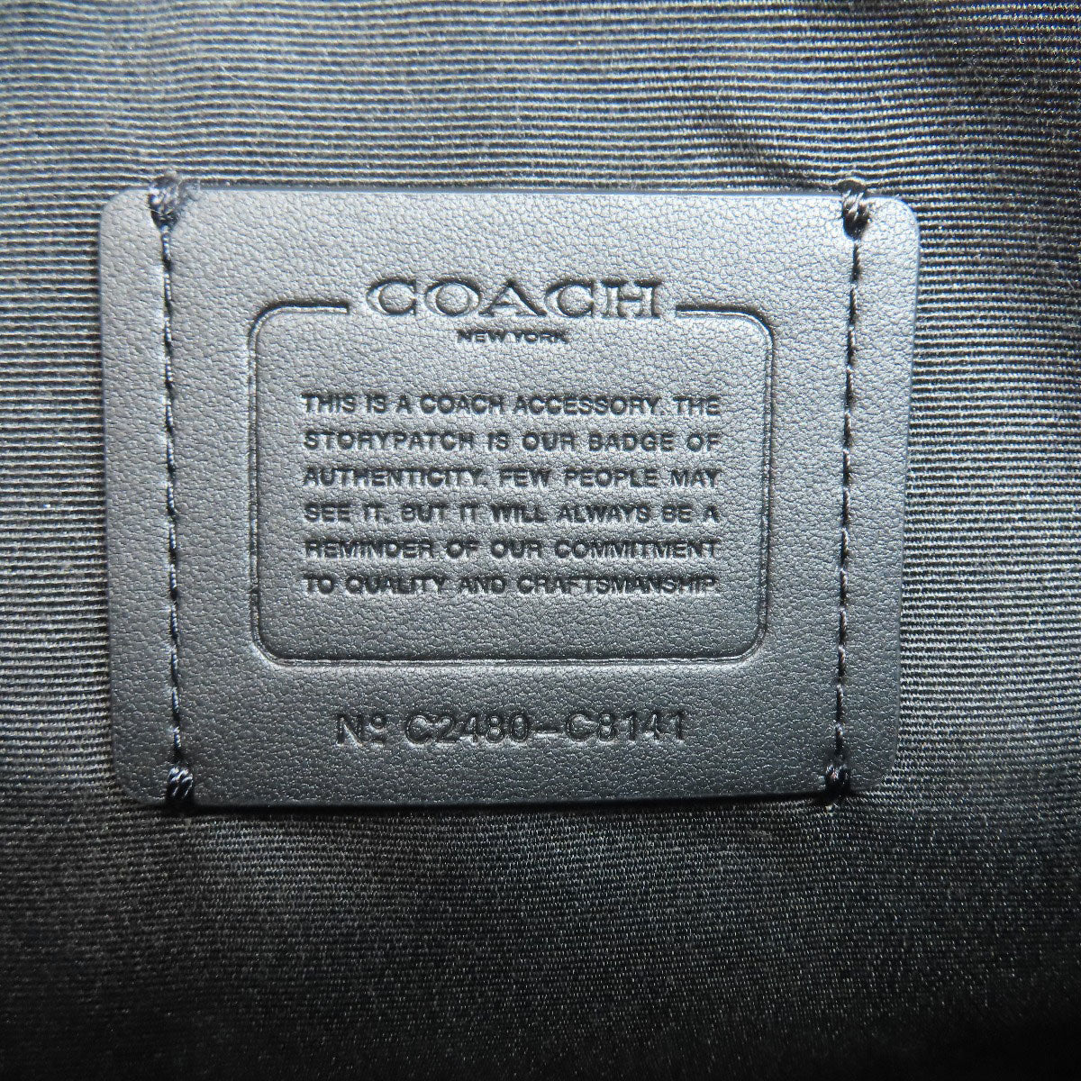 Coach Shoulder Bag C8141 Pvc Black Signature Women
