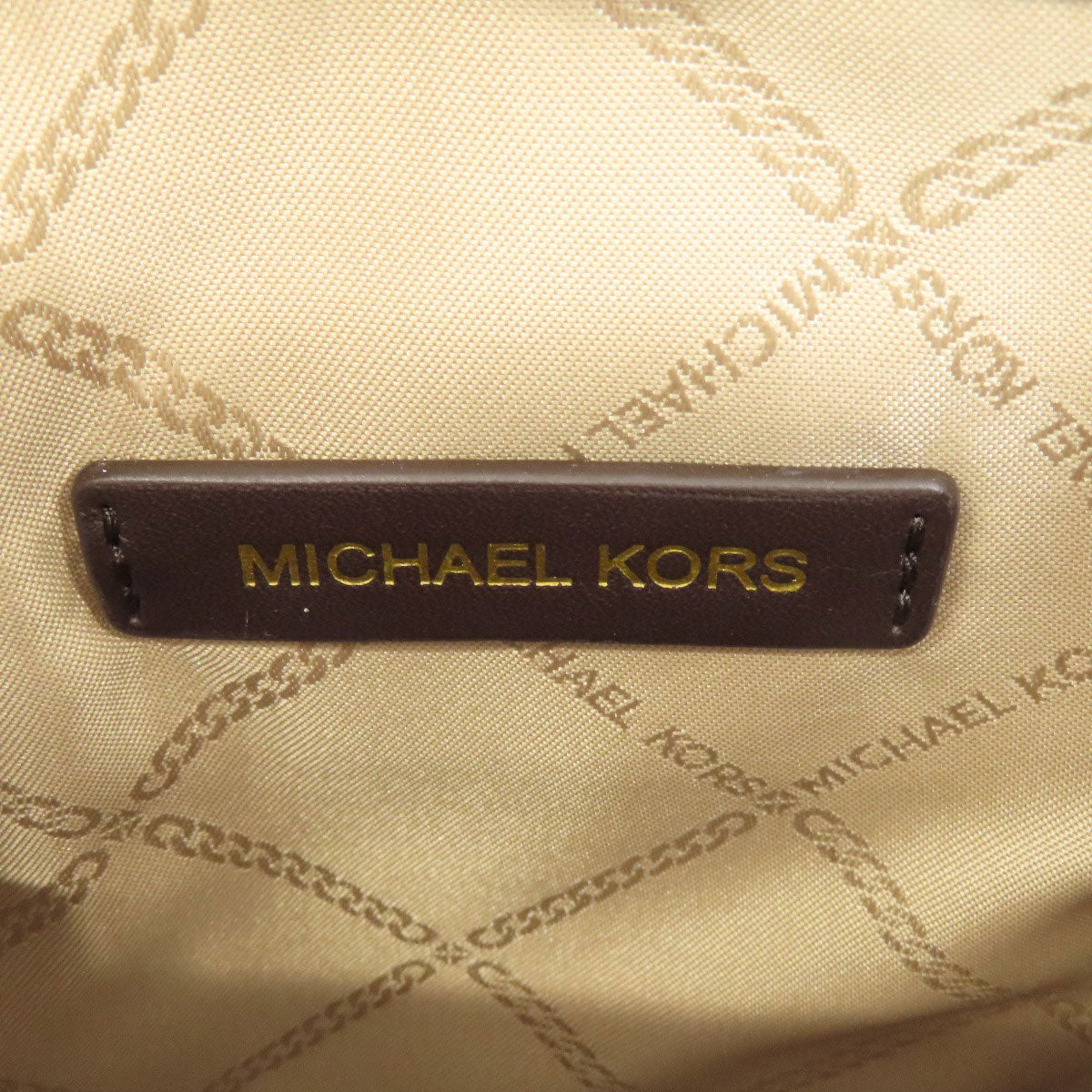 Michael Kors Handbag Canvas Brown Gigi 2Way Women