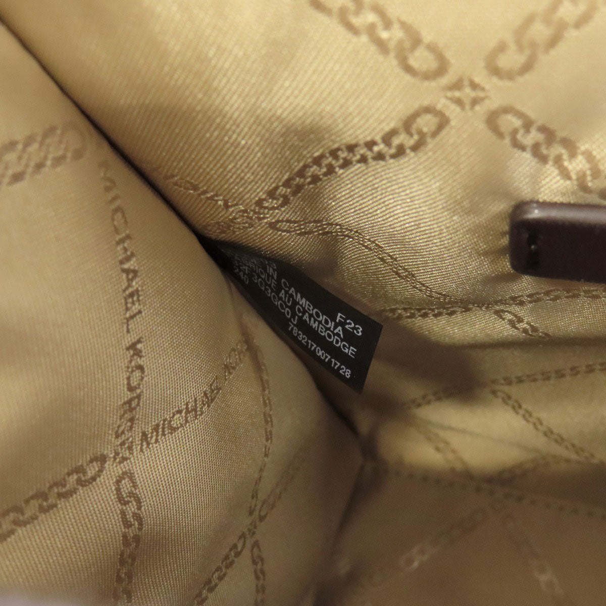 Michael Kors Handbag Canvas Brown Gigi 2Way Women