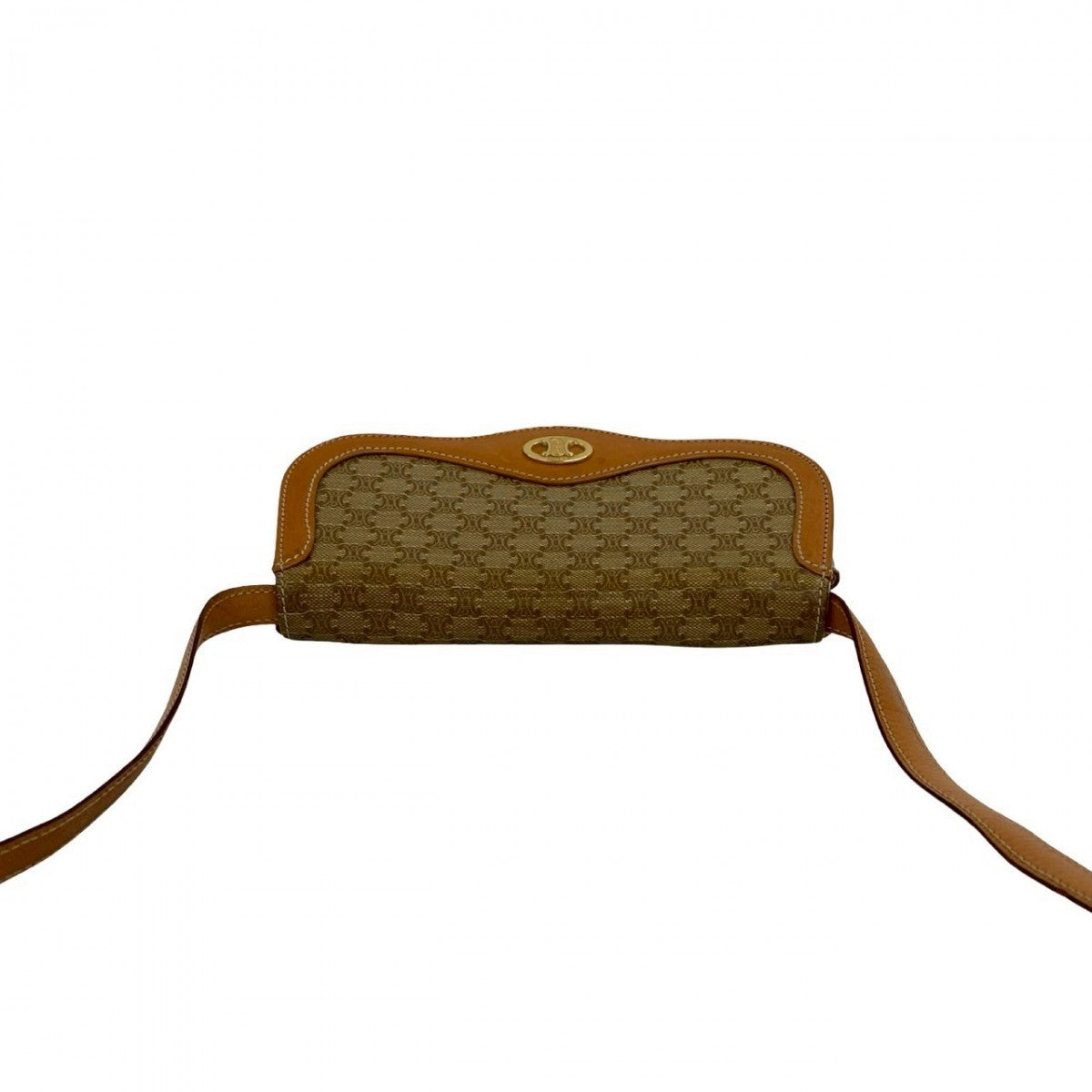Celine Shoulder Bag Leather Brown