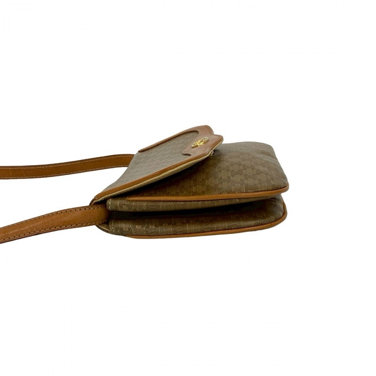 Celine Shoulder Bag Leather Brown