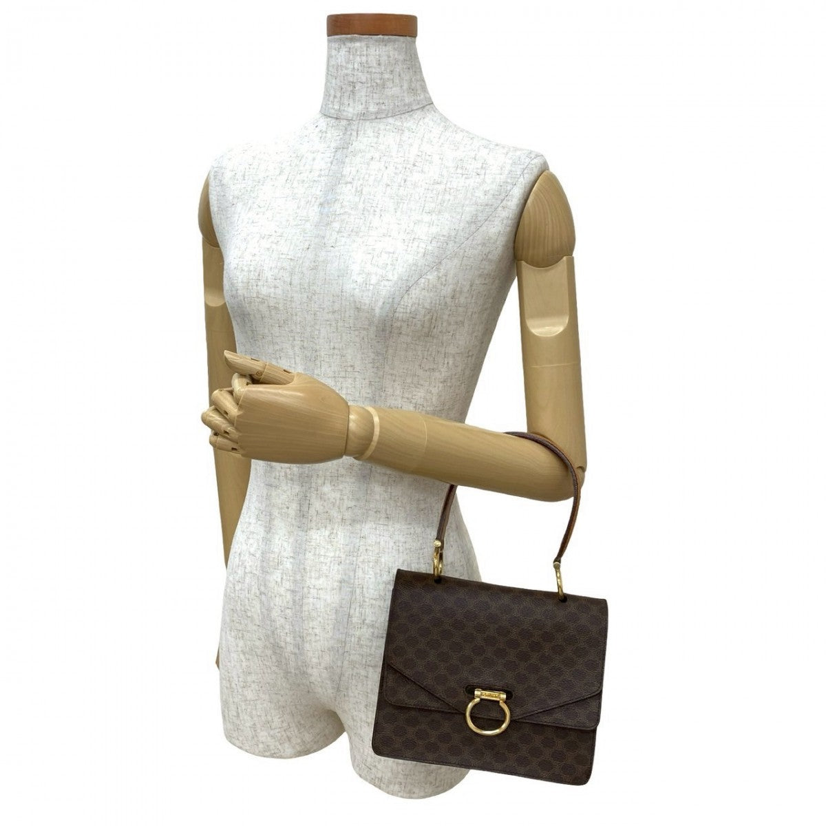 Celine Handbag Leather Brown