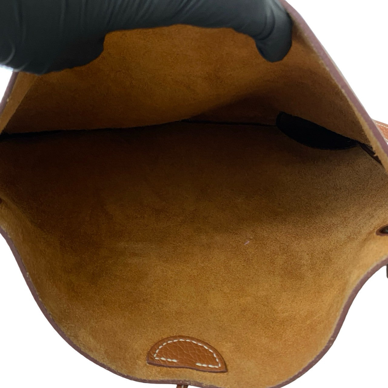 Hermes Shoulder Bag Taurillon Clemence Brown Silky City Pm