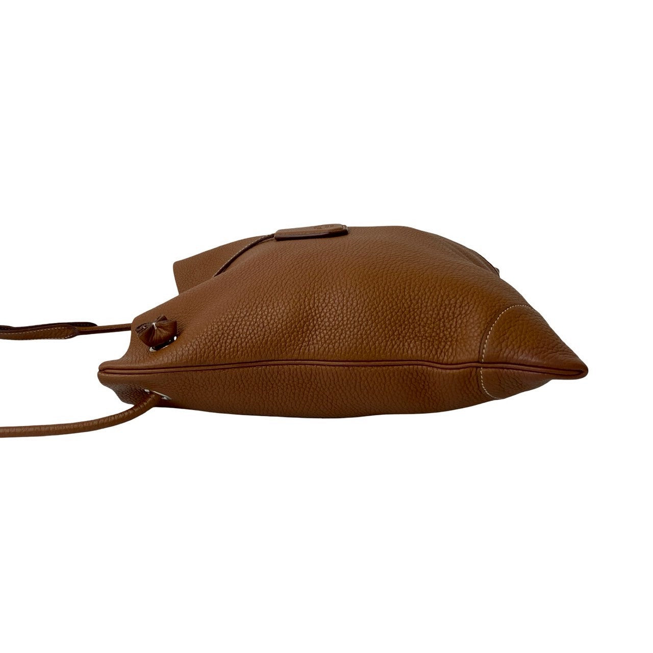 Hermes Shoulder Bag Taurillon Clemence Brown Silky City Pm