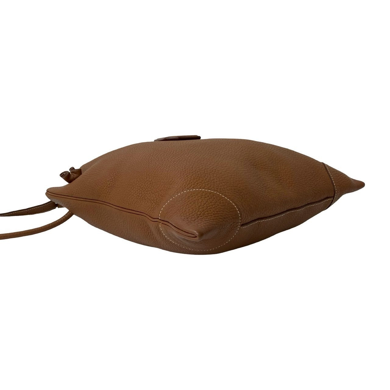 Hermes Shoulder Bag Taurillon Clemence Brown Silky City Pm