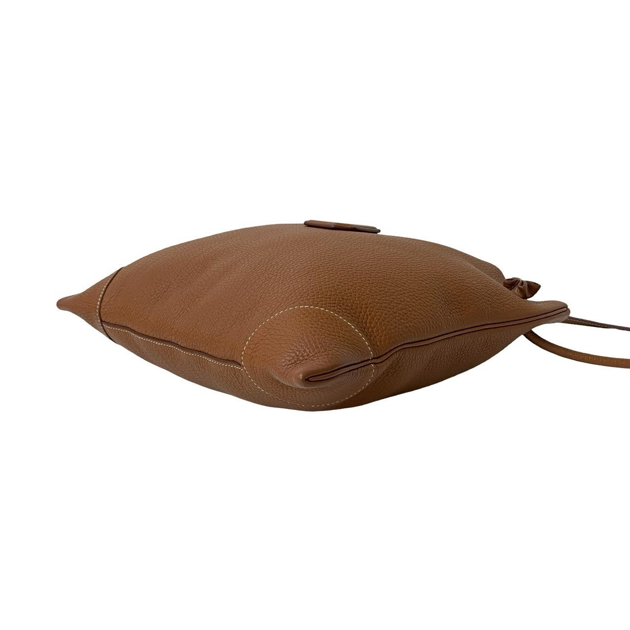Hermes Shoulder Bag Taurillon Clemence Brown Silky City Pm