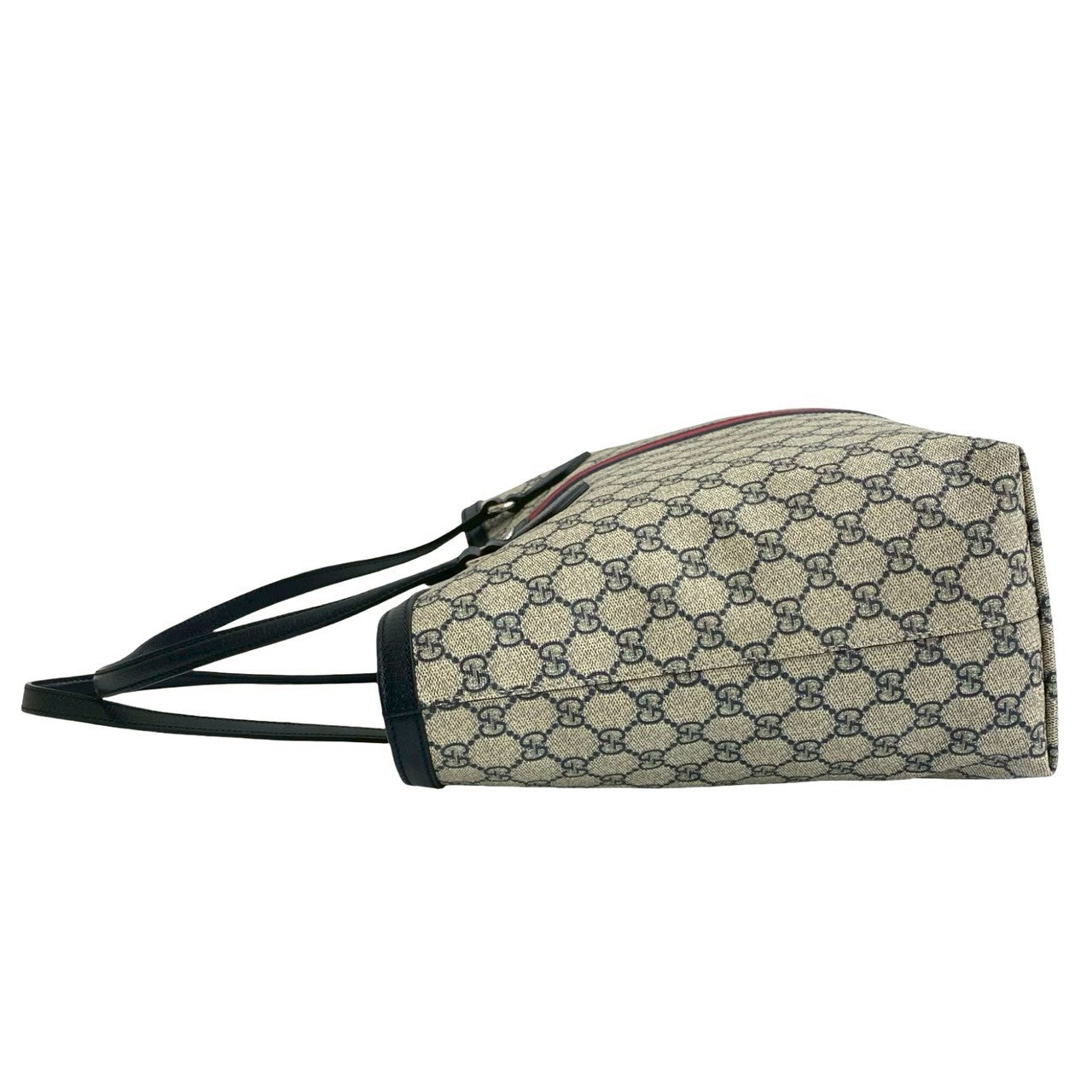 Gucci Tote Bag Leather Navy Ofidia