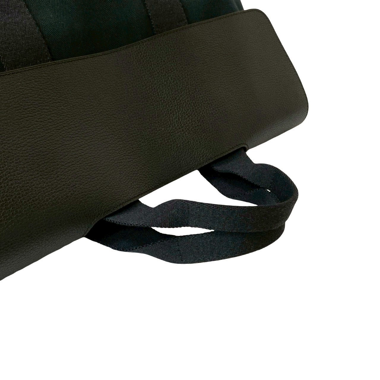 Hermes Handbag Towal Chevron Black Valparaiso Mm