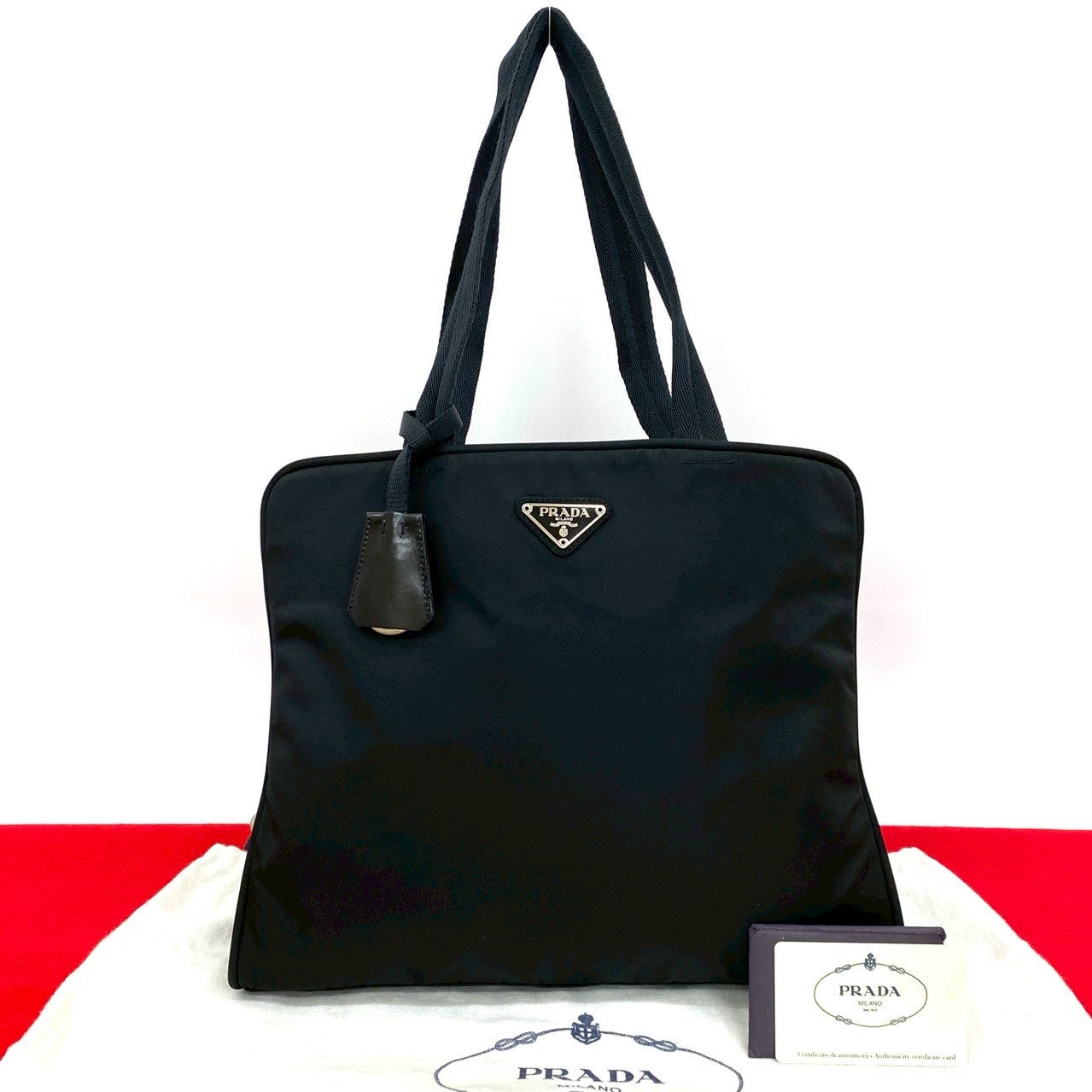 Prada Tote Bag Nylon Black