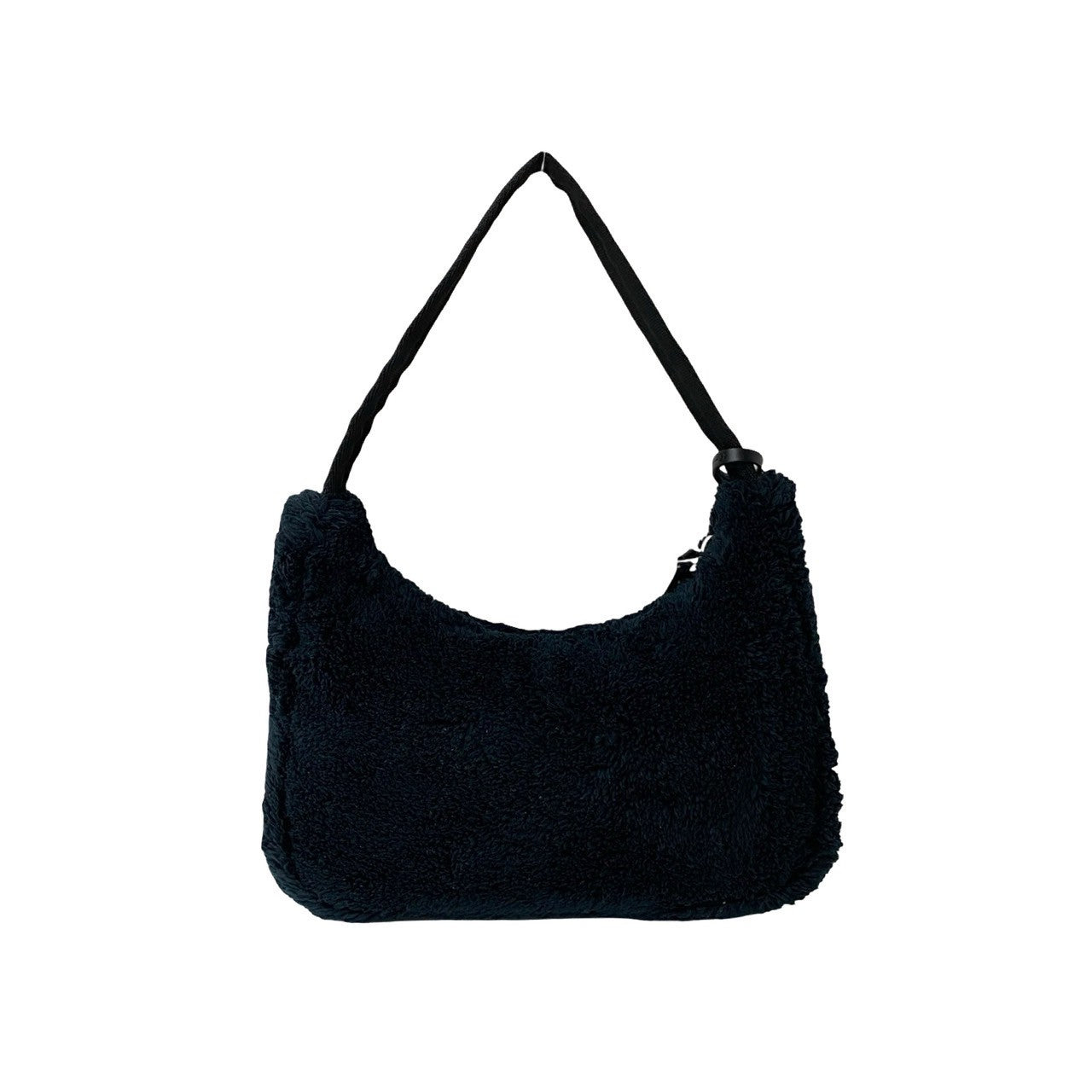 Prada Handbag Pile Black Re-Edition Terry Mini