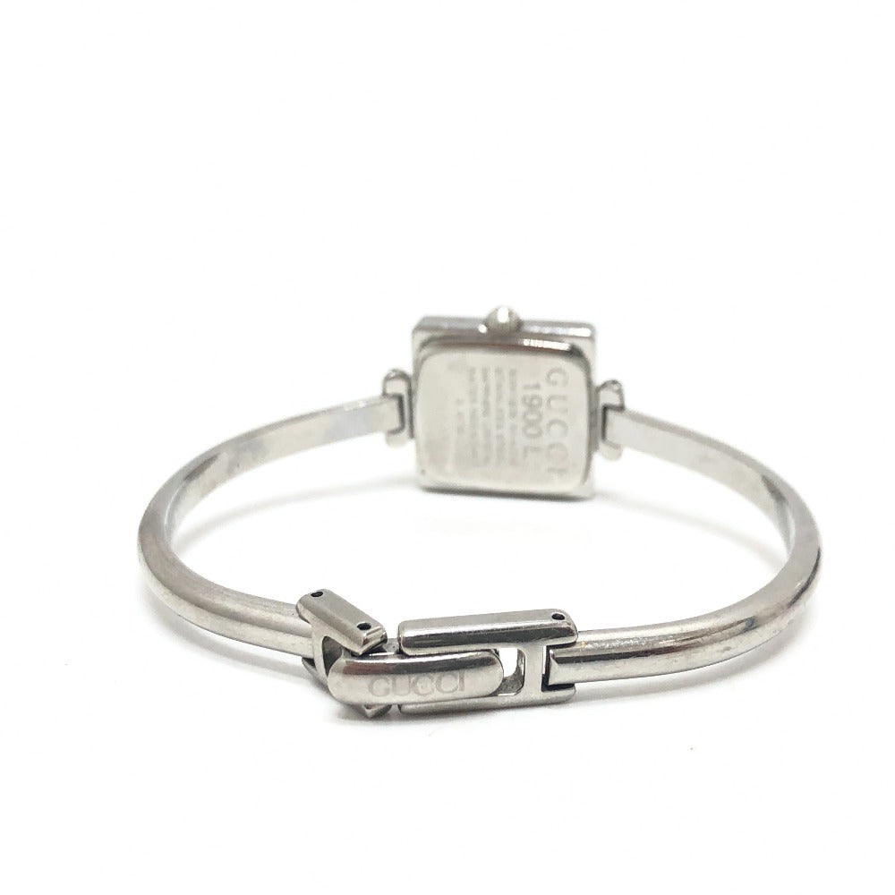 Gucci Watches Quartz 1900L Stainless Steel Silver Square Pink Dial Women