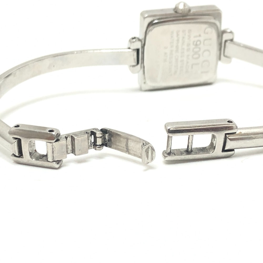 Gucci Watches Quartz 1900L Stainless Steel Silver Square Pink Dial Women