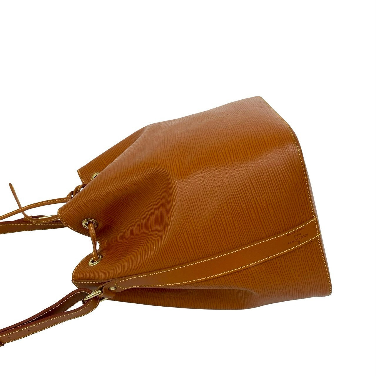 Louis Vuitton Shoulder Bag Leather Brown Epi Petit Noe
