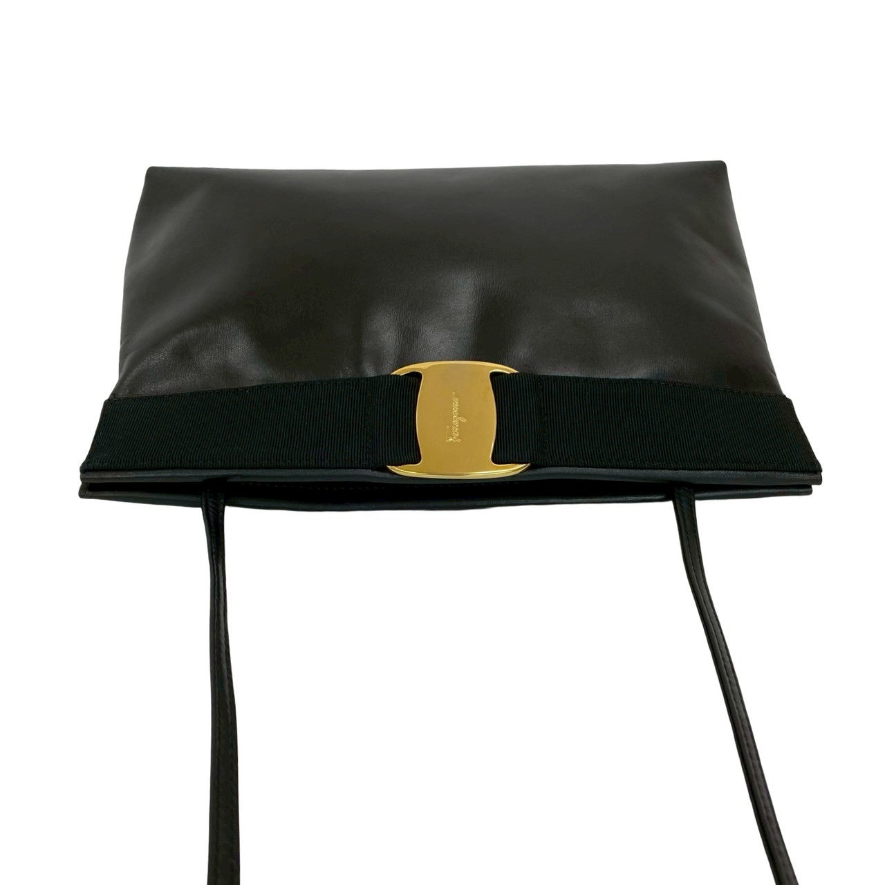 Salvatore Ferragamo Shoulder Bag Leather Black