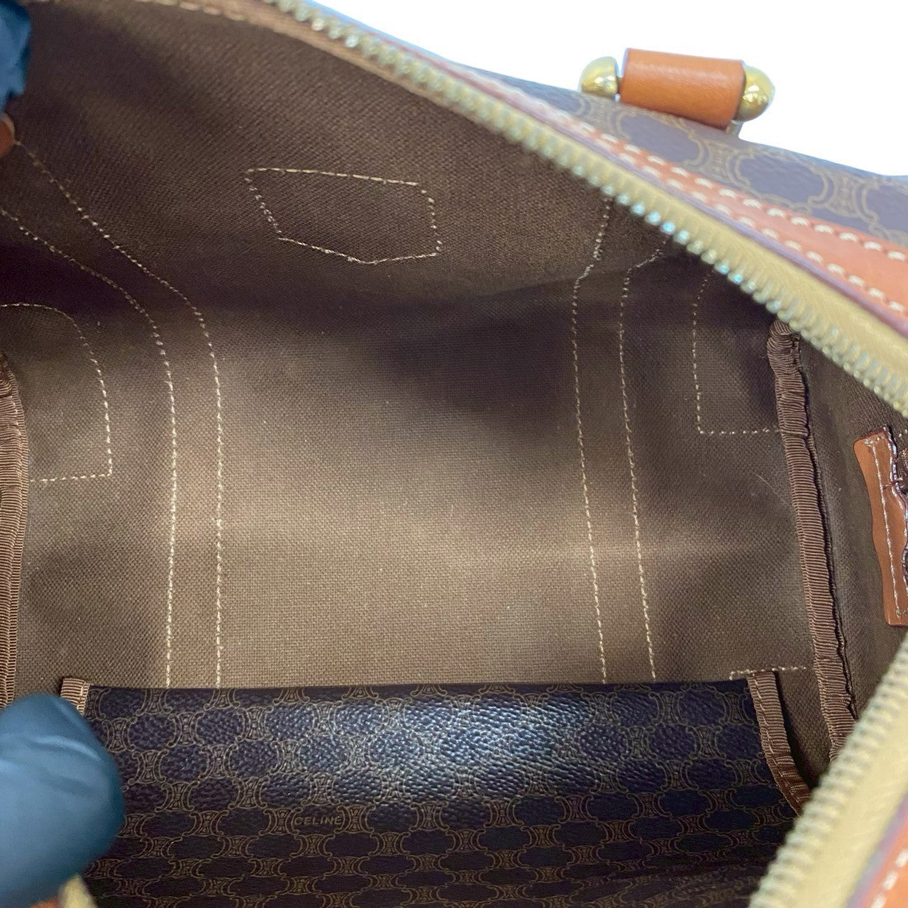 Celine Handbag Leather Brown