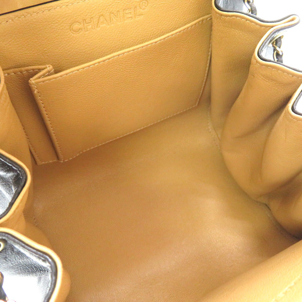 Chanel Shoulder Bag Lambskin Black 2.55 Chocolate Bar Women Secondhand