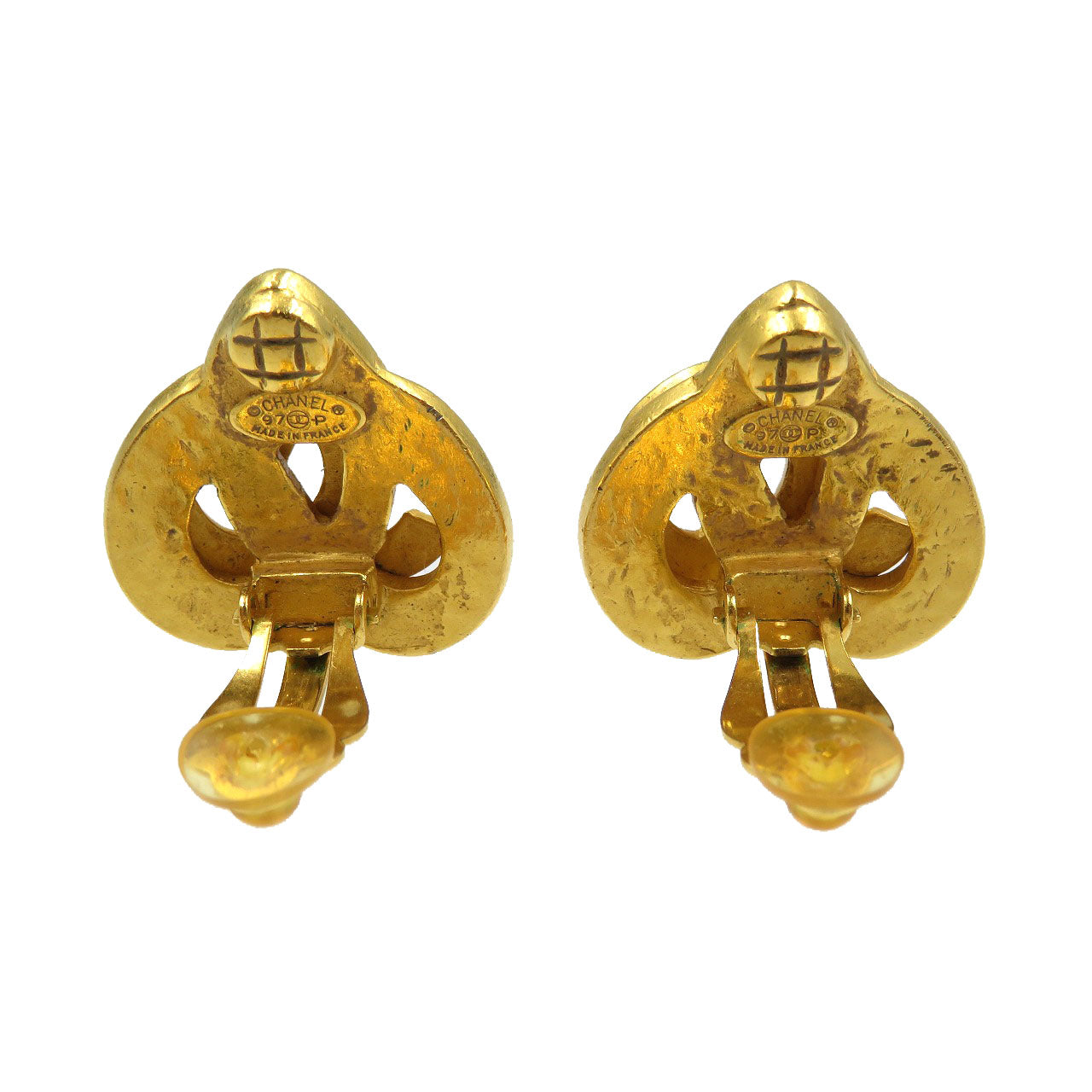 Chanel Earring Metal Gold Women