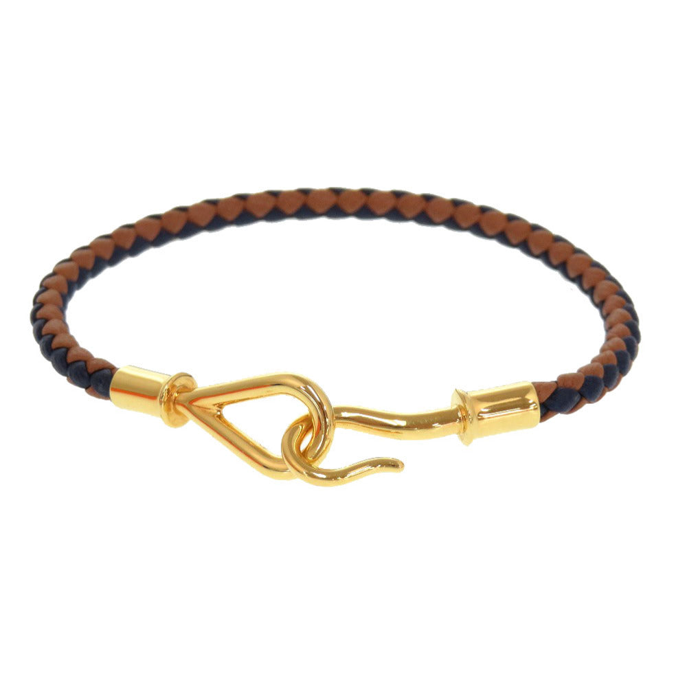 Hermes Bracelet Leather Brown Jumbo Bless Women