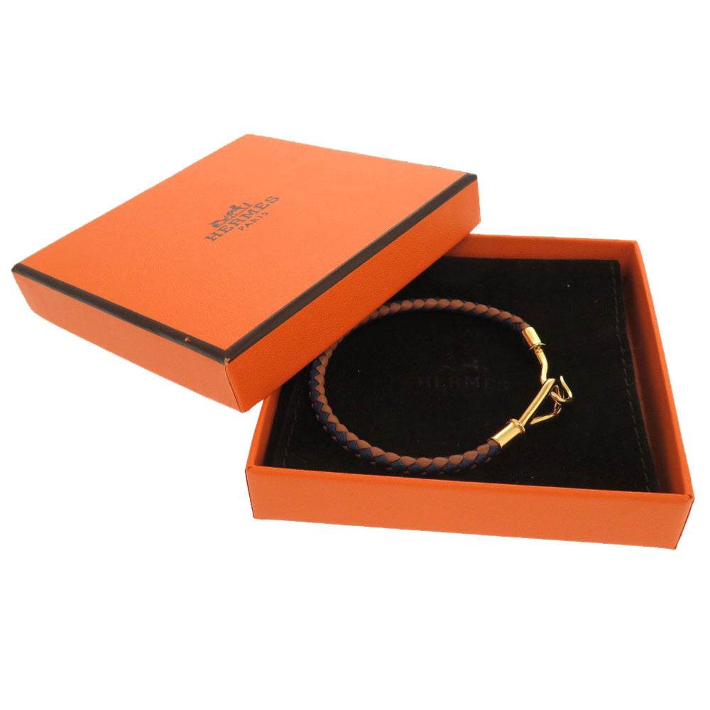 Hermes Bracelet Leather Brown Jumbo Bless Women