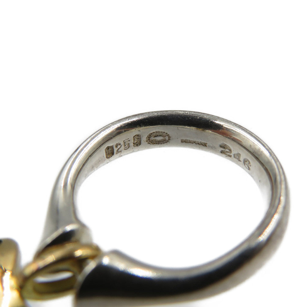 Georg Jensen Ring Silver925, K18 Gold Silver Women