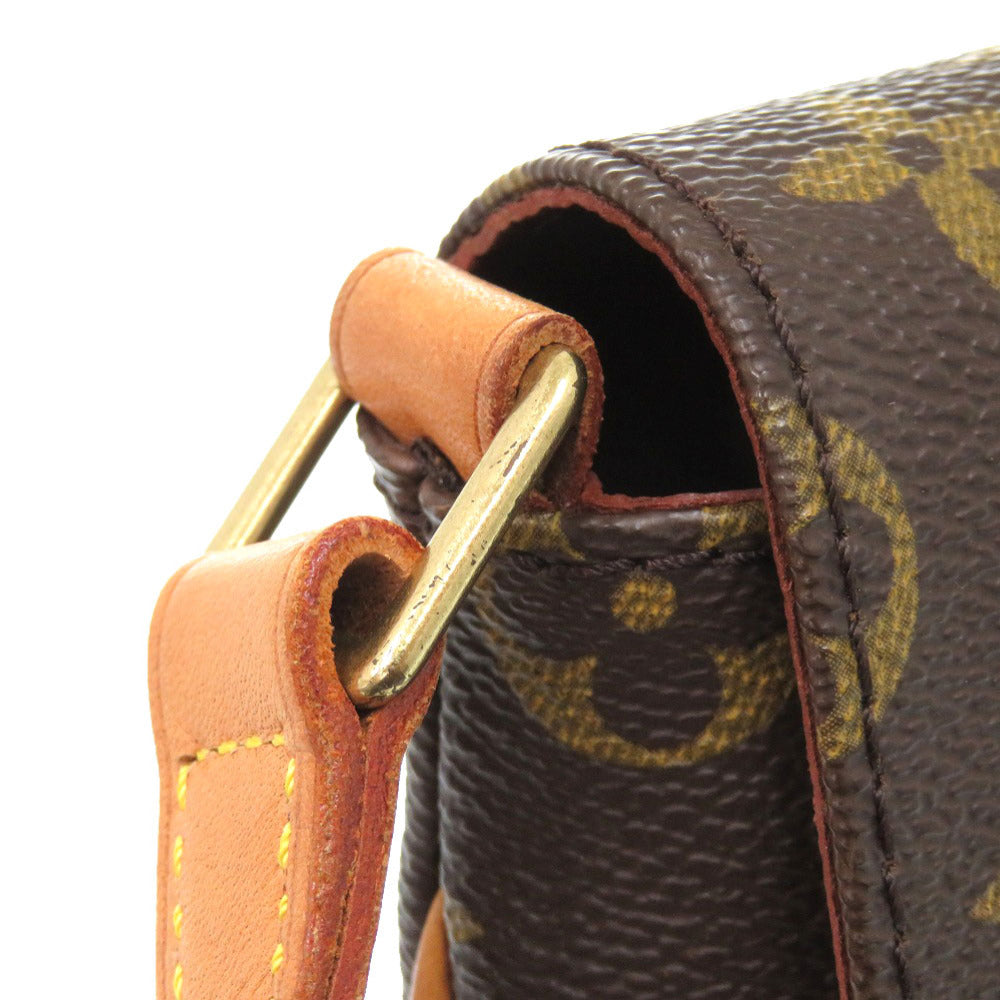 Louis Vuitton Shoulder Bag M51257 Monogram Canvas Brown Monogram Musette Tango Short Strap Women