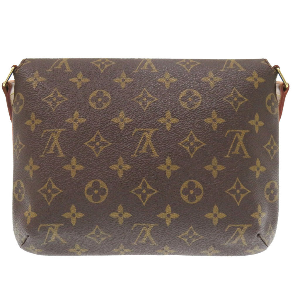 Louis Vuitton Shoulder Bag M51257 Monogram Canvas Brown Monogram Musette Tango Short Strap Women