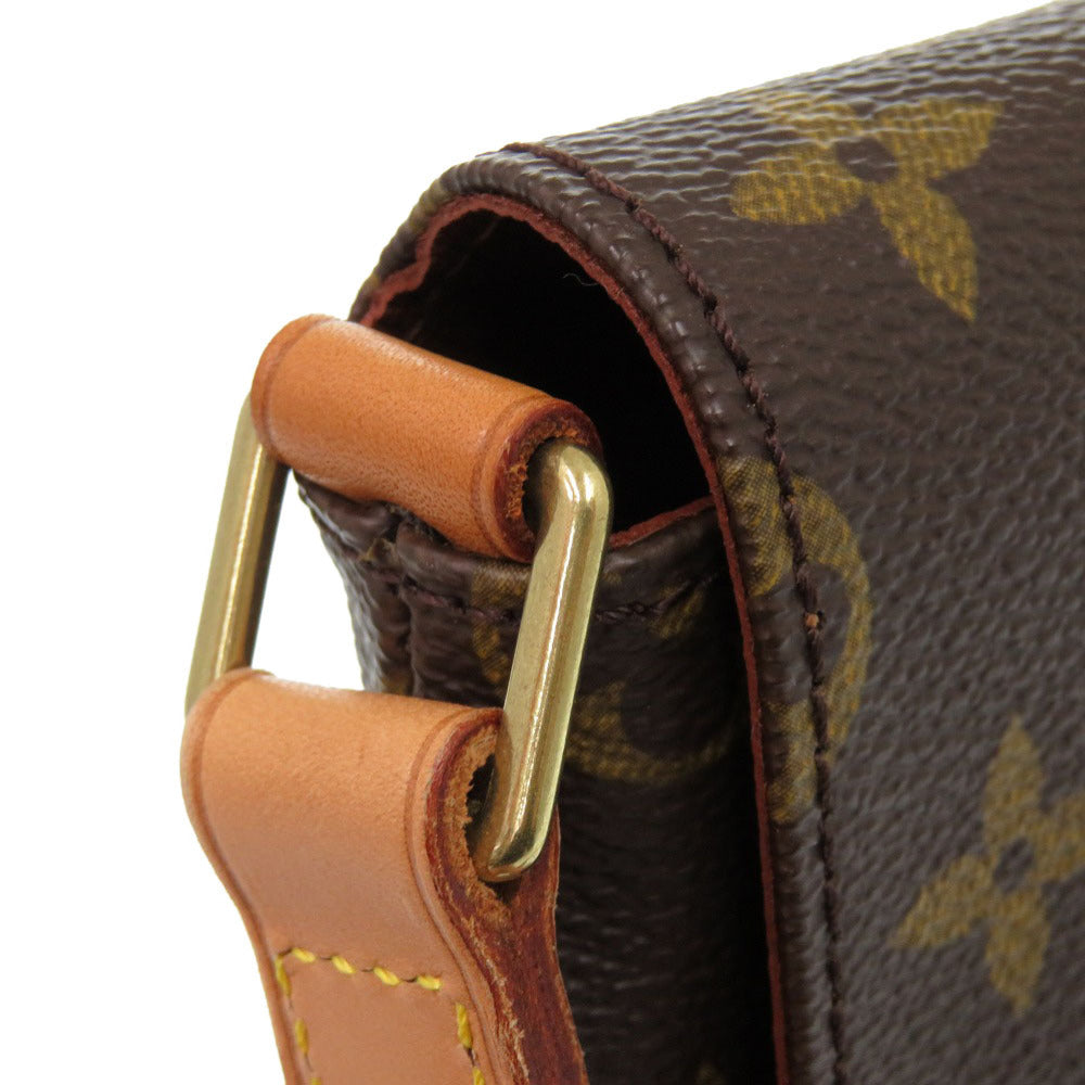 Louis Vuitton Shoulder Bag M51257 Monogram Canvas Brown Monogram Musette Tango Short Strap Women