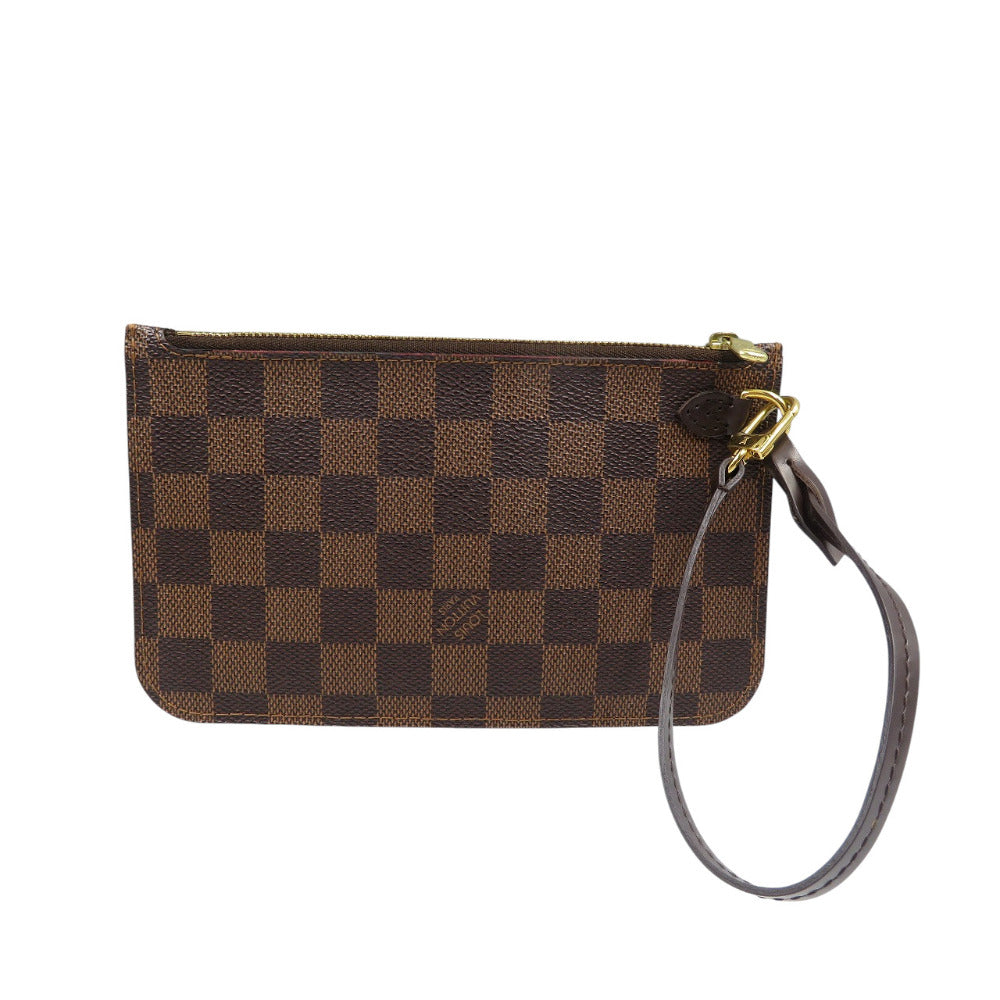 Louis Vuitton Pouch Damier Canvas Brown Damier Neverfull Pouch For Pm Women