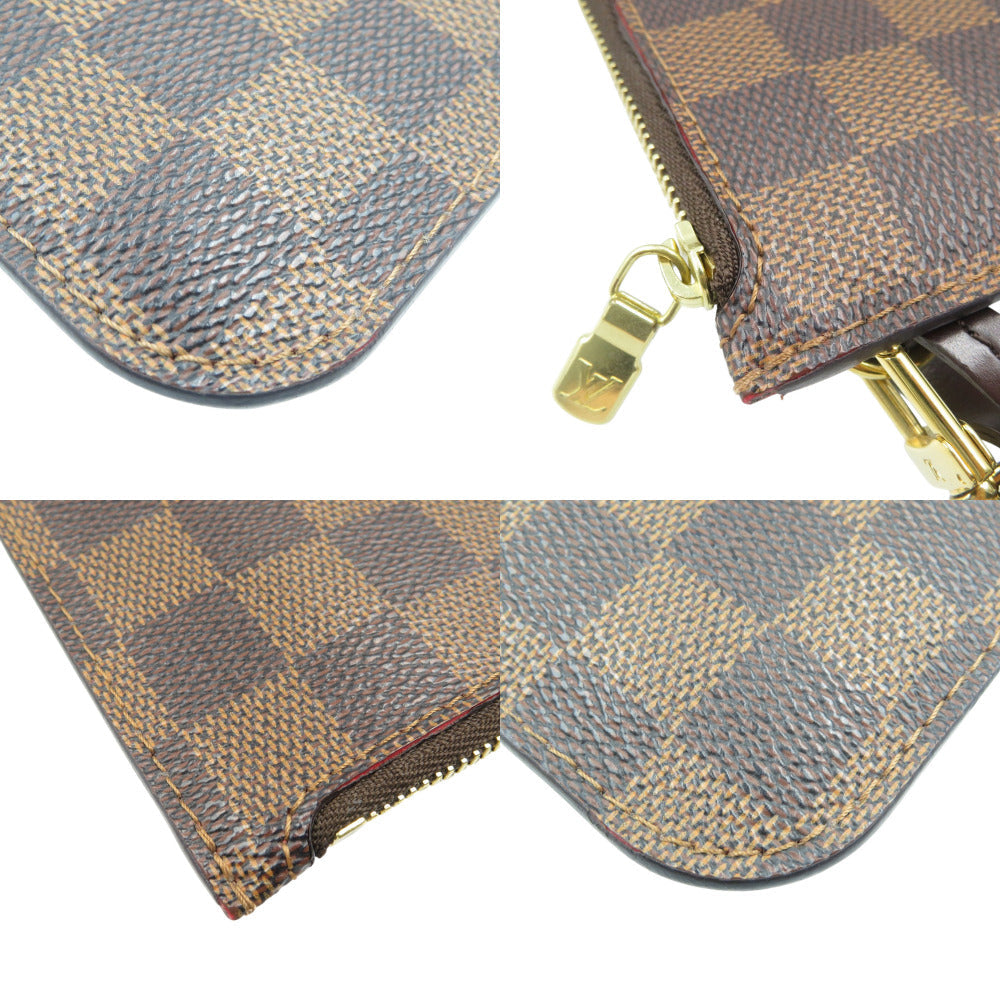 Louis Vuitton Pouch Damier Canvas Brown Damier Neverfull Pouch For Pm Women