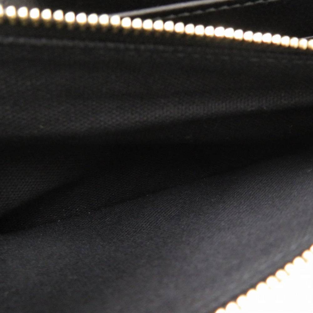 Jimmy Choo Long Wallet Purse Velor Black Chain Wallet Women