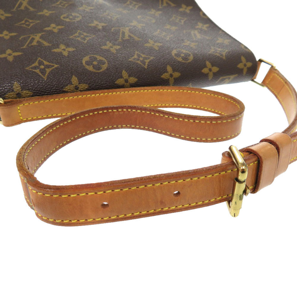 Louis Vuitton Shoulder Bag M51257 Monogram Canvas Brown Monogram Musette Tango Short Strap Women