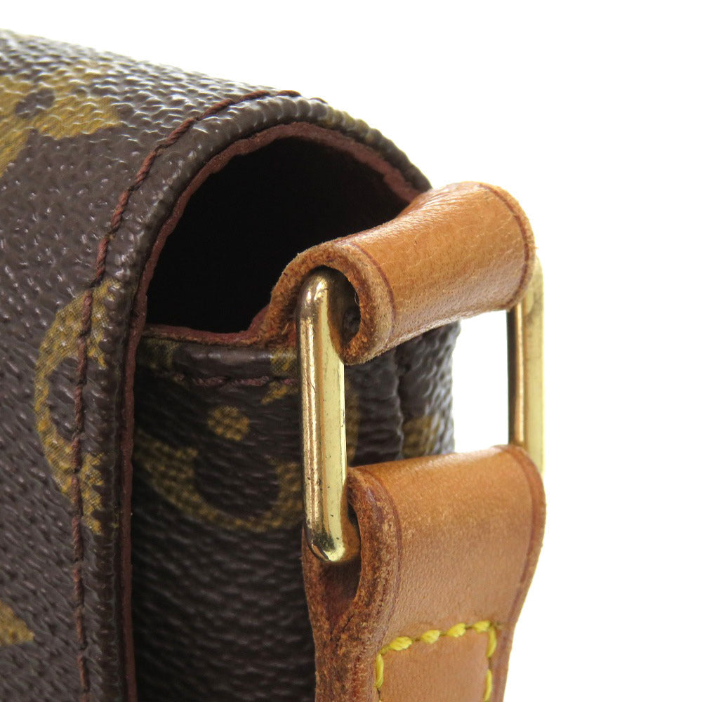 Louis Vuitton Shoulder Bag M51257 Monogram Canvas Brown Monogram Musette Tango Short Strap Women