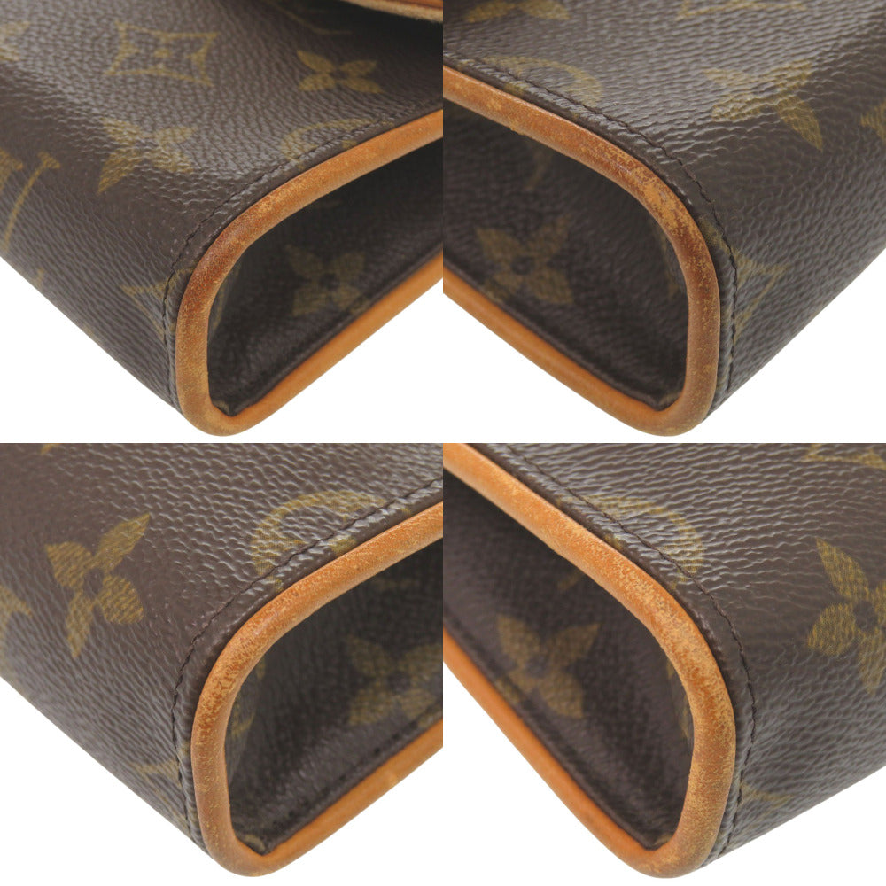 Louis Vuitton Waist Bag M51855 Monogram Canvas Brown Monogram Pochette Florentine Women
