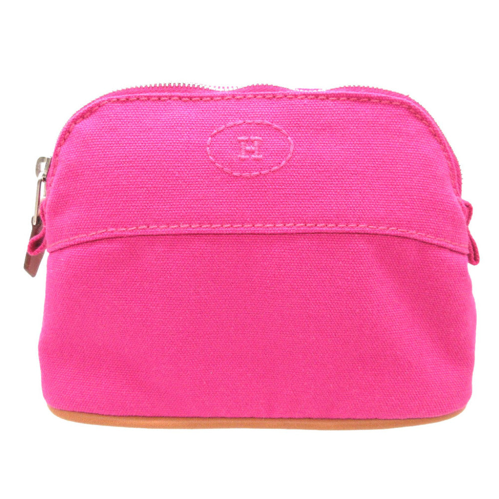 Hermes Pouch Canvas Fusha Pink Bolide Mini Mini Women